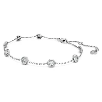Octagon bracelet, Lab-grown diamonds 0.8 ct tw, Round shape, Sterling silver by SWAROVSKI