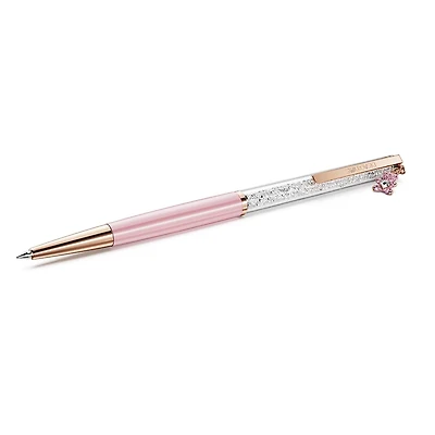 Crystalline ballpoint pen, Teddy, Pink, Pink lacquered, rose gold-tone plated by SWAROVSKI