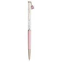 Crystalline ballpoint pen, Teddy, Pink, Pink lacquered, rose gold-tone plated by SWAROVSKI
