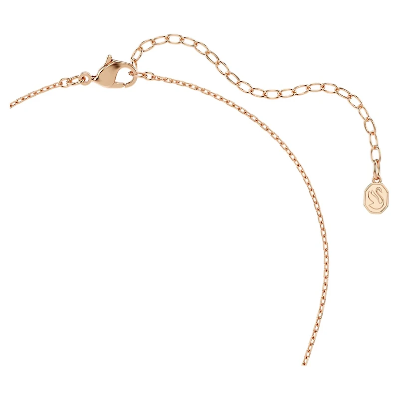 Idyllia set, Mixed cuts, Heart with arrow, White, Rose gold-tone plated by SWAROVSKI