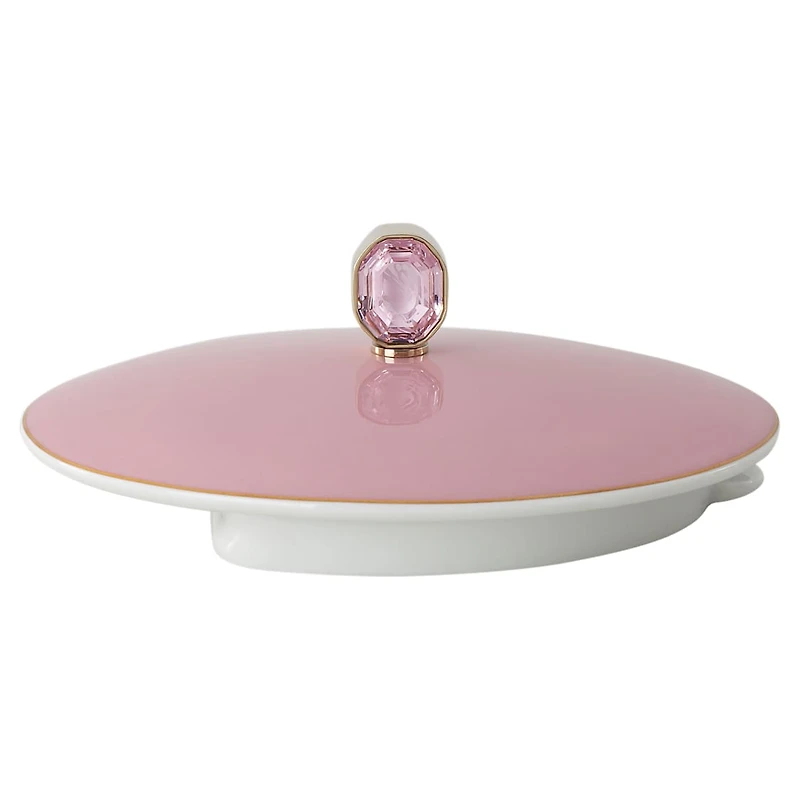 Idyllia teapot, Porcelain, Crystal print motif, Bird, Multicoloured by SWAROVSKI