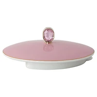 Idyllia teapot, Porcelain, Crystal print motif, Bird, Multicoloured by SWAROVSKI