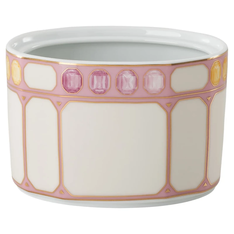 Idyllia sugar bowl, Porcelain, Pink by SWAROVSKI