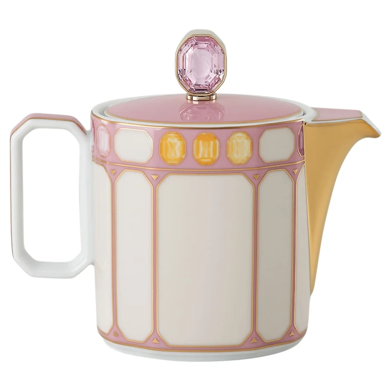 Idyllia creamer jug, Porcelain, Pink by SWAROVSKI