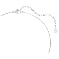 Symbolica pendant, Round cut, Pavé, Horse shoe, Blue, Rhodium plated by SWAROVSKI