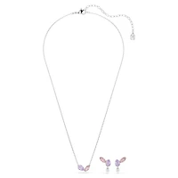 Ariana Grande x Swarovski set, Mixed cuts, Multicoloured, Rhodium plated by SWAROVSKI