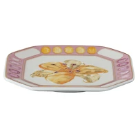 Idyllia vide poche, Porcelain, Crystal print motif, Flower, Pink by SWAROVSKI