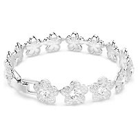 Ariana Grande x Swarovski bracelet, Round cut, Flower, White, Rhodium plated by SWAROVSKI