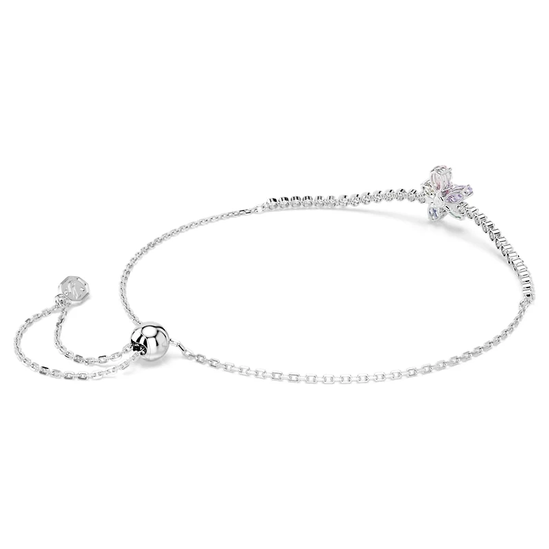 Ariana Grande x Swarovski bracelet, Mixed cuts, Flower, Multicoloured, Rhodium plated by SWAROVSKI