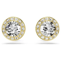 Una Angelic set, Set (3), Round cut, White, Gold-tone plated by SWAROVSKI