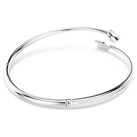 Idyllia choker, Mixed cuts, Arrow, White, Rhodium plated by SWAROVSKI