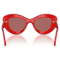 Sunglasses, Cat-Eye shape, SK6060, Red by SWAROVSKI