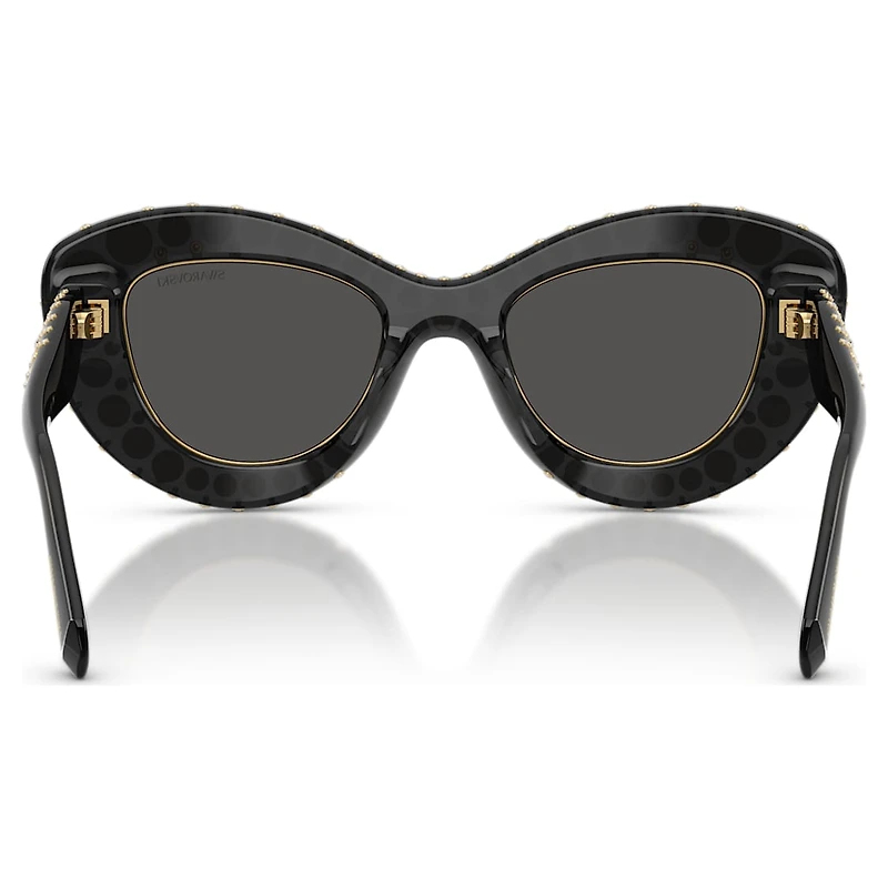 Sunglasses, Cat-eye shape, SK6060, Silver tone by SWAROVSKI