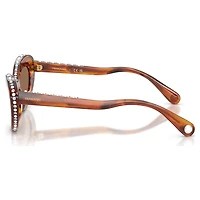 Sunglasses, Cat-Eye shape, SK6061U, Brown by SWAROVSKI
