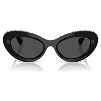Sunglasses, Cat-Eye shape, SK6061U, Black by SWAROVSKI
