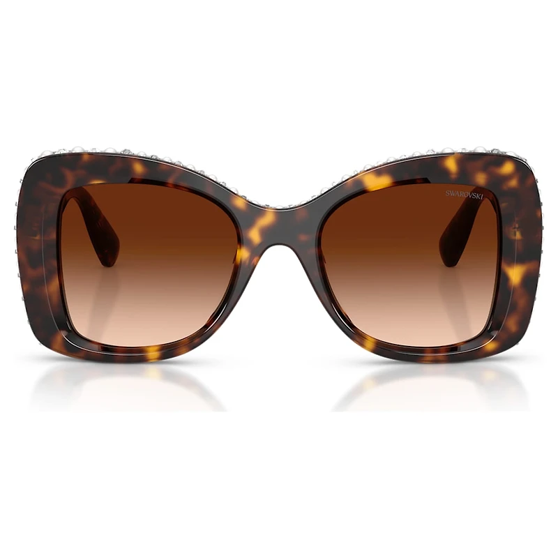 Sunglasses, Butterfly shape, SK6062U, Brown by SWAROVSKI