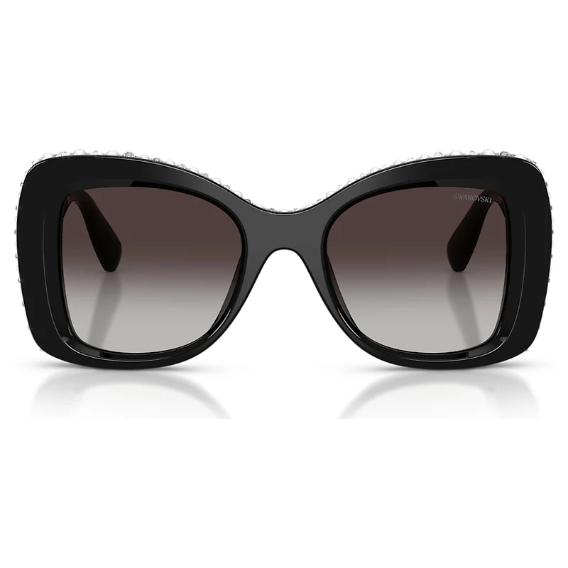 Sunglasses, Butterfly shape, SK6062U, Black by SWAROVSKI
