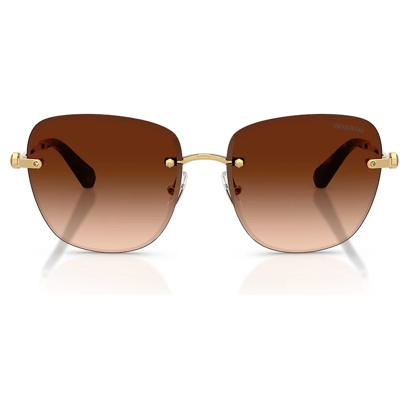 Sunglasses, Square shape, SK7043, Brown by SWAROVSKI