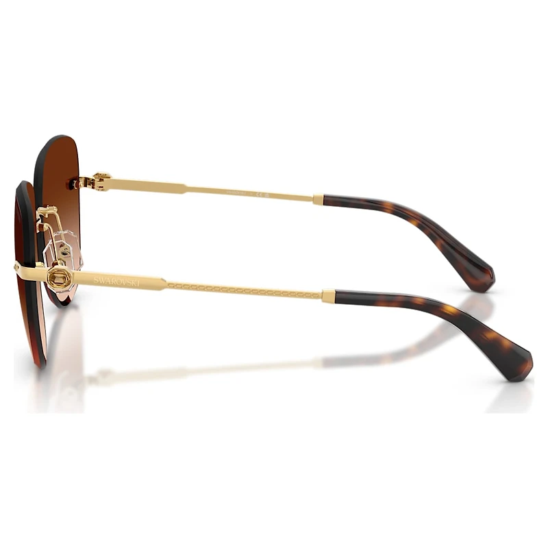 Sunglasses, Square shape, SK7043, Brown by SWAROVSKI