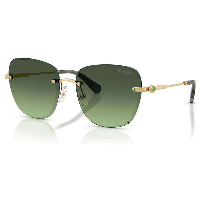 Sunglasses, Square shape, SK7043, Green by SWAROVSKI