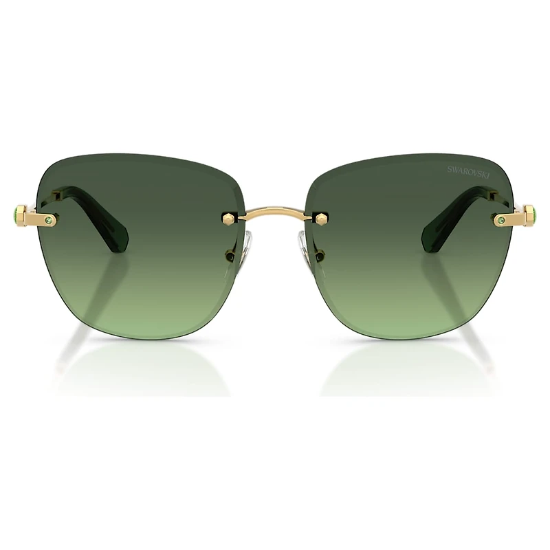 Sunglasses, Square shape, SK7043, Green by SWAROVSKI