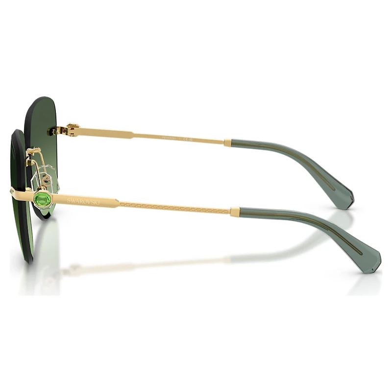 Sunglasses, Square shape, SK7043, Green by SWAROVSKI