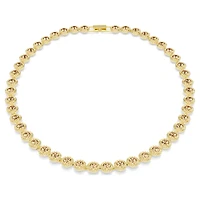 Una Angelic necklace, Round cut, Caramel, Gold-tone plated by SWAROVSKI