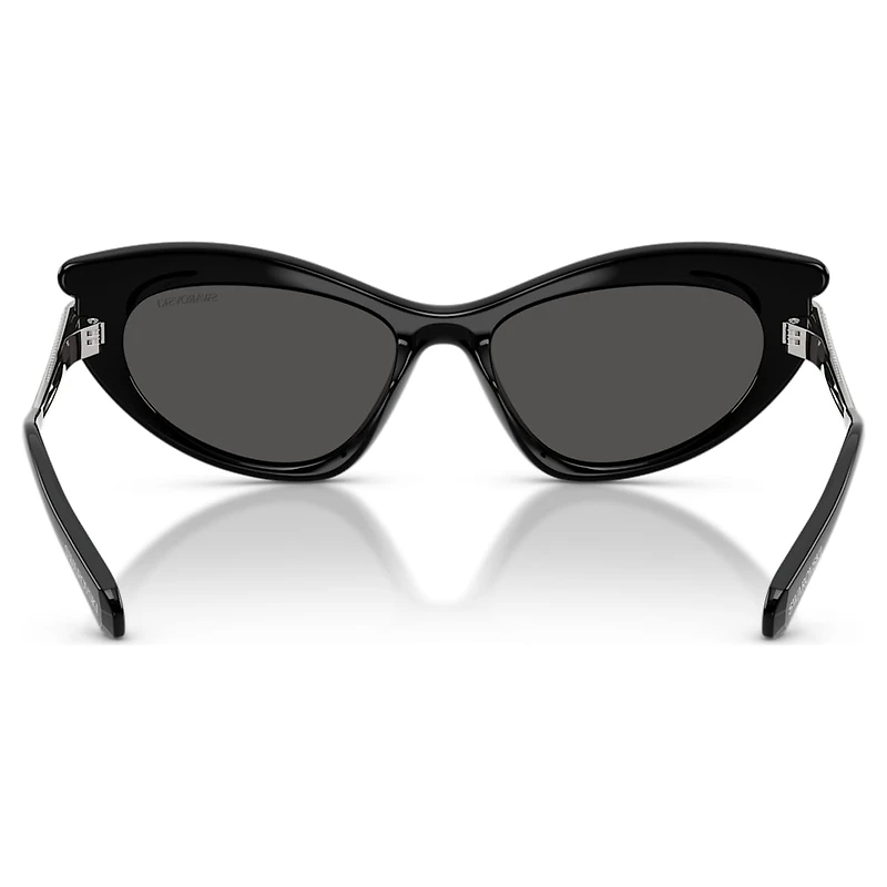 Sunglasses, Cat-Eye shape, SK6038, Black by SWAROVSKI