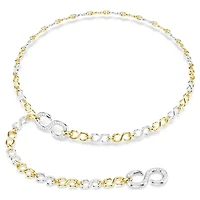 Dextera waist belt, White, Mixed metal finish by SWAROVSKI