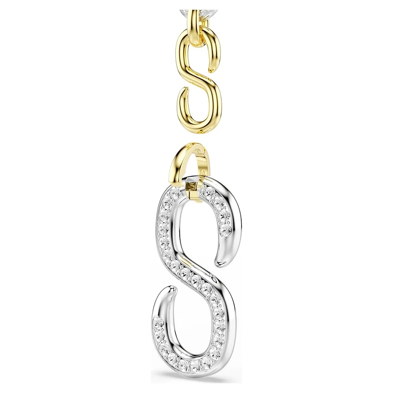 Dextera waist belt, White, Mixed metal finish by SWAROVSKI