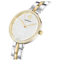 Cosmopolitan watch, Swiss Made, Metal bracelet, Silver tone