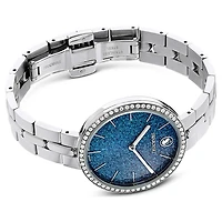 Cosmopolitan watch, Swiss Made, Metal bracelet, Silver tone