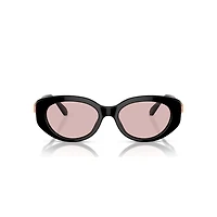 Sunglasses, Oval shape, SK6002, Black by SWAROVSKI