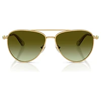 Sunglasses, Pilot shape, SK7009, Gold tone by SWAROVSKI