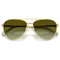 Sunglasses, Pilot shape, SK7009, Gold tone by SWAROVSKI
