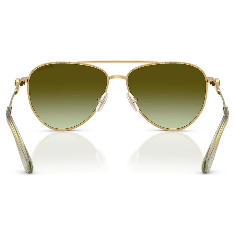 Sunglasses, Pilot shape, SK7009, Gold tone by SWAROVSKI