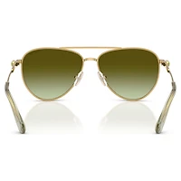 Sunglasses, Pilot shape, SK7009, Gold tone by SWAROVSKI