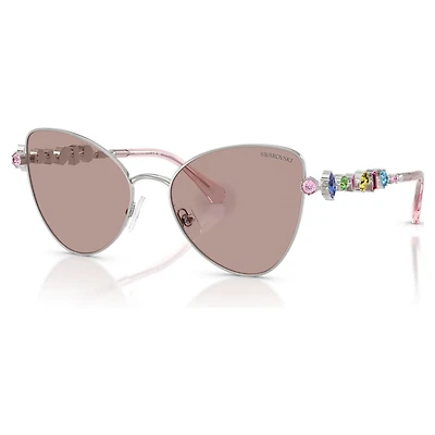 Sunglasses, Butterfly shape, SK7034, Multicolored by SWAROVSKI