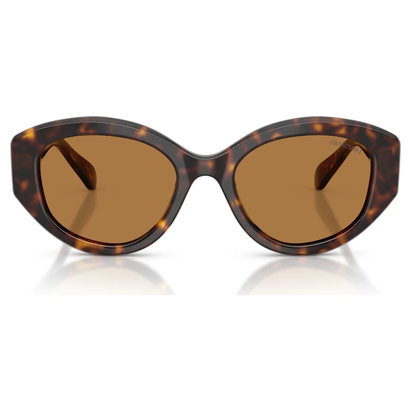 Sunglasses, Cat-Eye shape, SK6005, Brown by SWAROVSKI