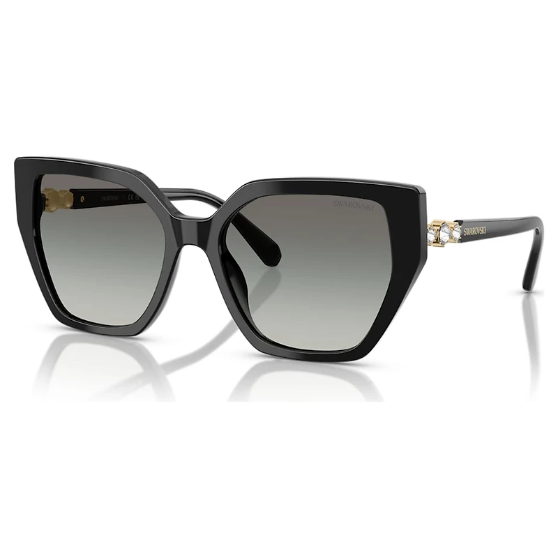 Sunglasses, Square shape, SK6016, Black by SWAROVSKI