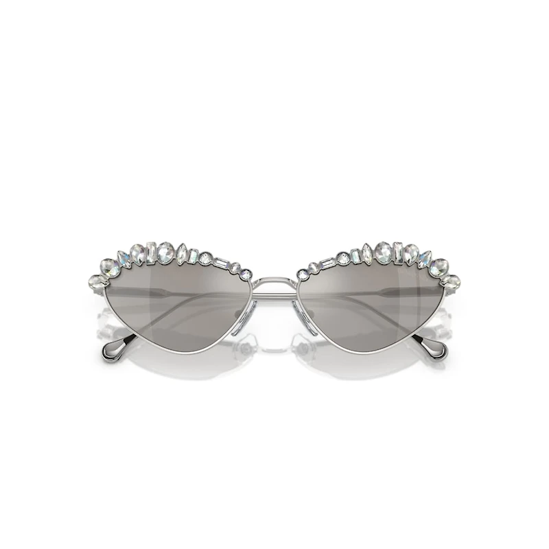 Sunglasses, Cat-Eye shape, SK7009, Silver Tone by SWAROVSKI