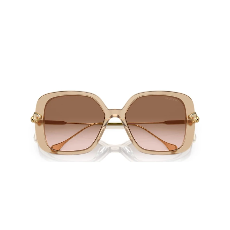 Sunglasses, Pillow shape, SK6011, Brown by SWAROVSKI