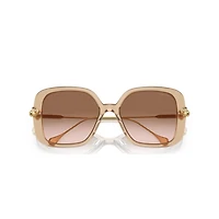 Sunglasses, Pillow shape, SK6011, Brown by SWAROVSKI