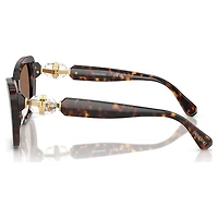 Sunglasses, Cat-Eye shape, SK6018, Brown by SWAROVSKI