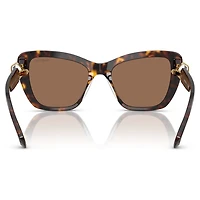 Sunglasses, Cat-Eye shape, SK6018, Brown by SWAROVSKI
