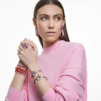 Lucent cocktail ring, Octagon cut, Pink by SWAROVSKI