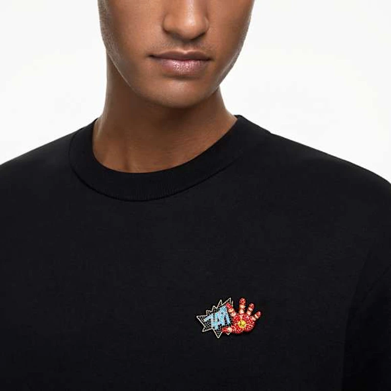 Iron Man © MARVEL pendant and brooch, Multicoloured, Gold-tone plated by SWAROVSKI