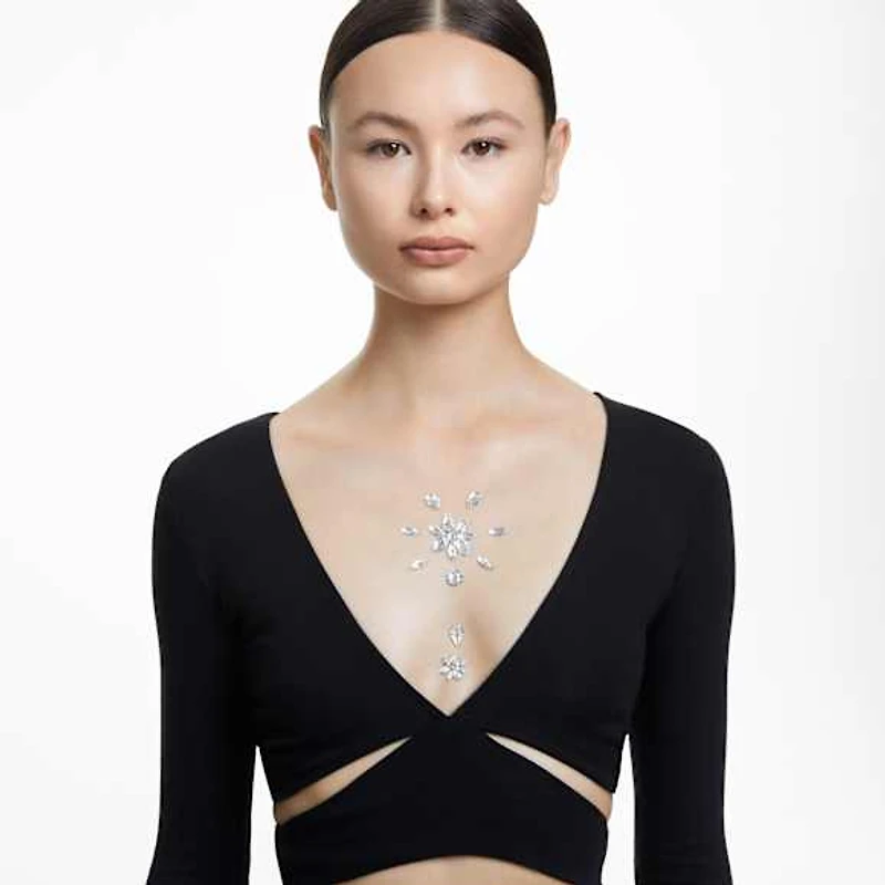 Body jewel, Set (), Mixed cuts, Flower