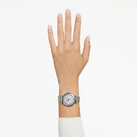 Crystalline wonder watch, Swiss Made, Metal bracelet, Silver tone, Stainless steel by SWAROVSKI