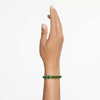 Millenia bracelet, Octagon cut, Colour gradient, Green, Gold-tone plated by SWAROVSKI